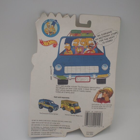 Hot Wheels Simpsons Homer's Nuclear Waste Van - Picture 2 of 2